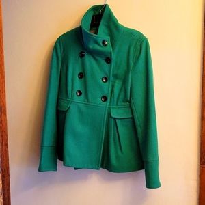 Bright green Old Navy Pea Coat